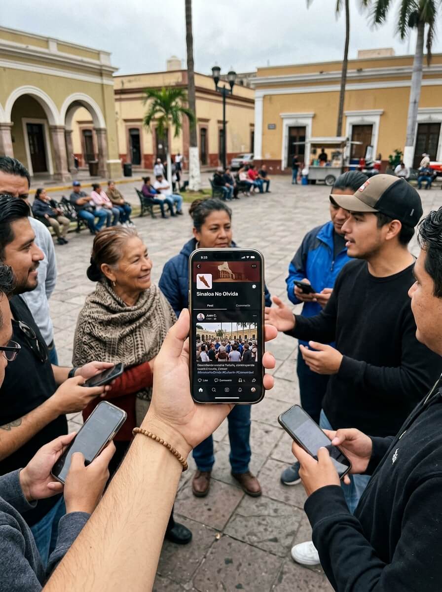 Redes sociales y comunidad de Sinaloa No Olvida